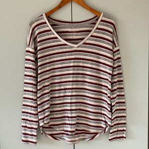 American Eagle Striped Sweater Tee